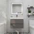 30 in Gray Wall Mounted Bathroom Vanity Unit