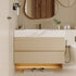 30 inch Whie Oak Floating Bathroom Vanity Small Bathrooms and Apartments Interior Scene