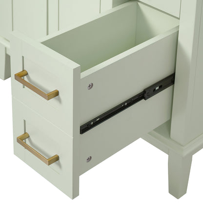 30 inch bathroom cabinet with Smooth Durable Sliding Drawers