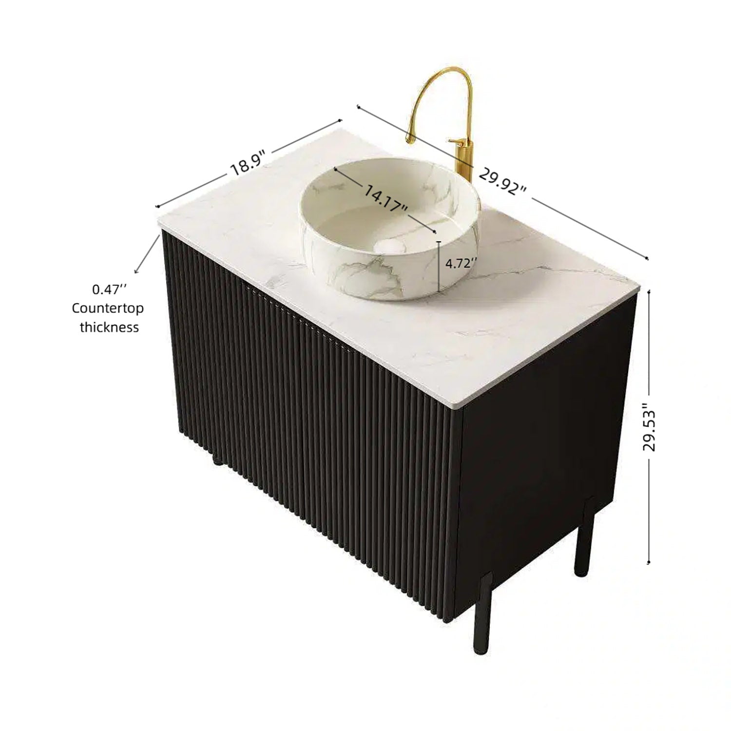 30 inch black bathroom vanity dimensions