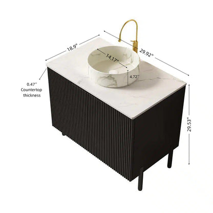 30 inch black bathroom vanity dimensions