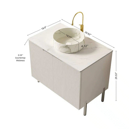 30 inch white freestanding vanity with vessel sink dimensions
