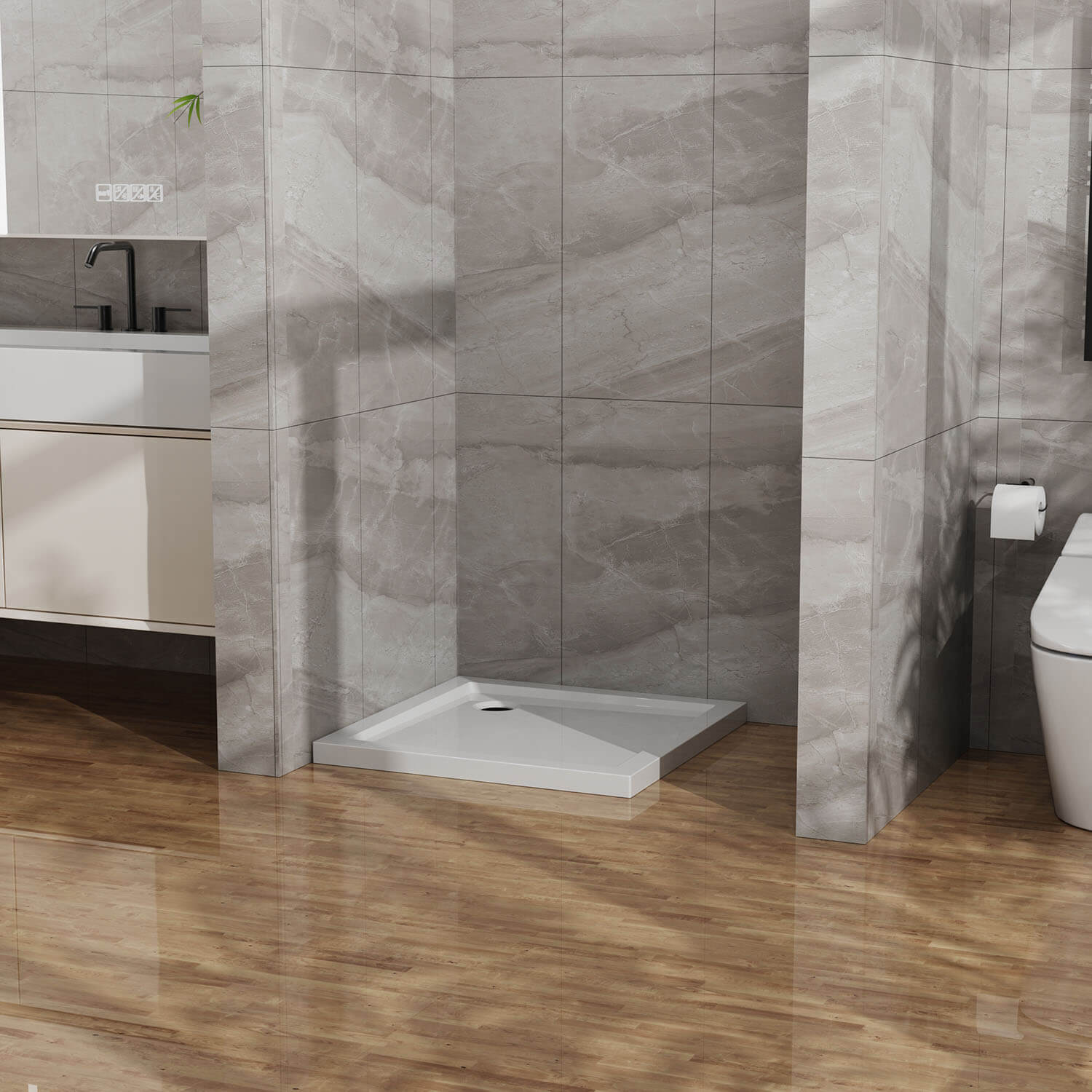 32 inch Corner Acrylic Shower Base