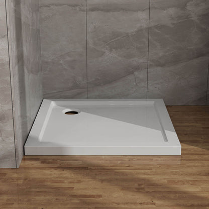 32 inch Corner Drain Acrylic Shower Base
