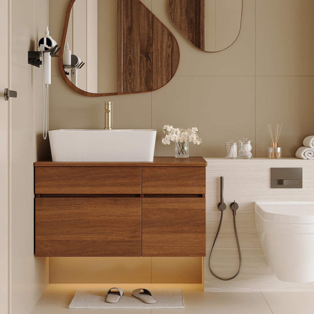 32 inch Wall-Mounted Bathroom Vanity Modern Bathroom Interior Design