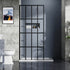 34 x 72 inch Clear Glass Grid Shower Screen Panel