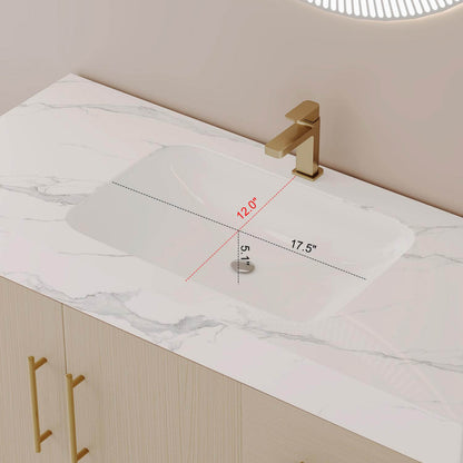 36 Inch Freestanding Bathroom Vanity Ceramic Undermount Sink Dimensions Guide