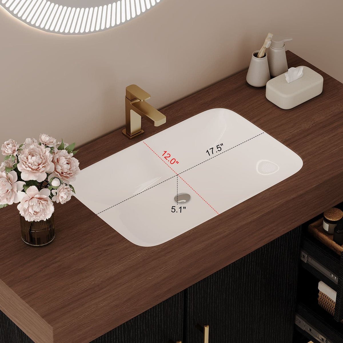 36 inch Black Freestanding Bathroom Vanity Seamless Ceramic Sink Dimensions Basin Depth Measurement