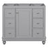 36 inch Gray Bathroom Vanity with Hair Dryer Storage Cabinet Only