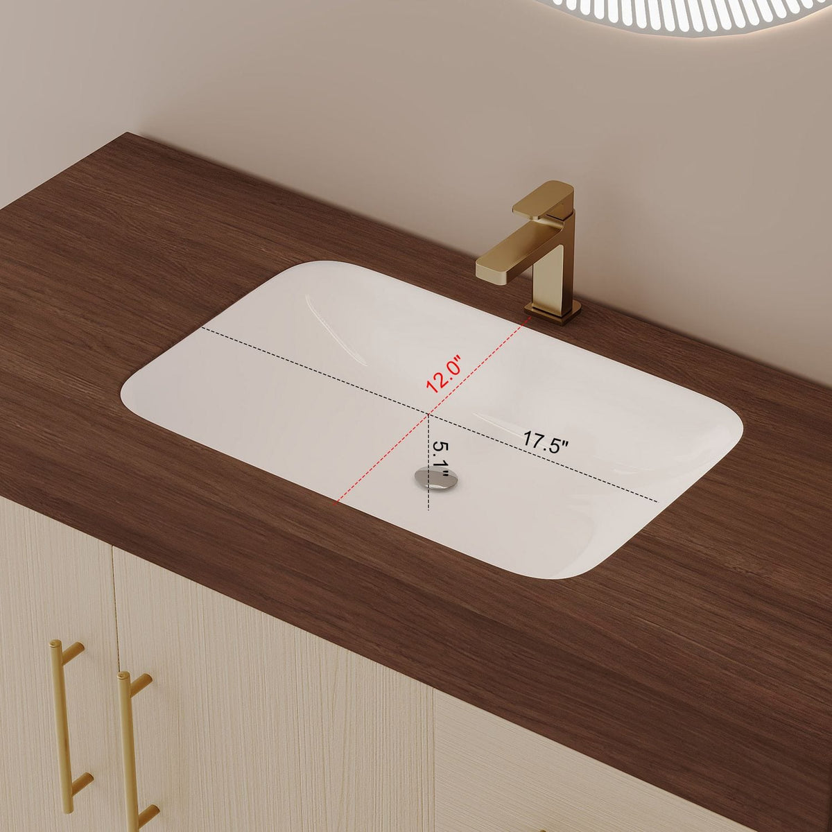 36 inch Seamless Ceramic Sink Dimensions Depth Sintered Stone Top Detail