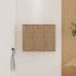 36 inch White Oak Bathroom Wall Cabinet with Rattan Door and Shelves