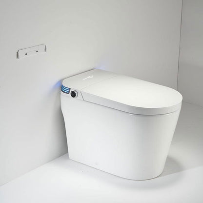 Modern Tankless Smart Bidet Toilet with LED Light, Heated Seat, and Automatic Flush