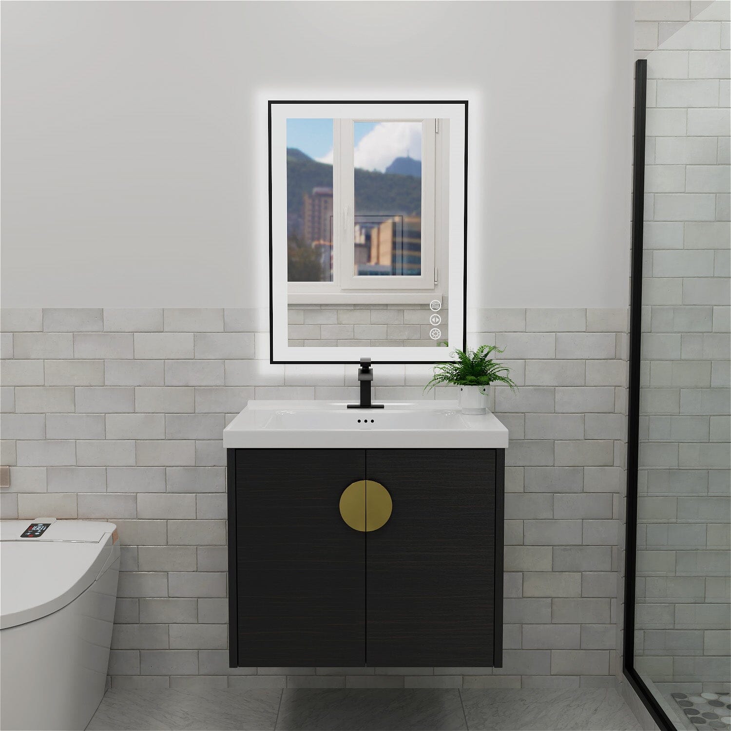 Dropship 55 In. W X 30 In. H LED Large Rectangular Frameless Anti-Fog  Bathroom Mirror Front & Backlit to Sell Online at a Lower Price