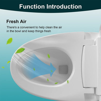 One-Piece Elongated Floor Smart Toilet with Seat Heating and Automatic Flushing