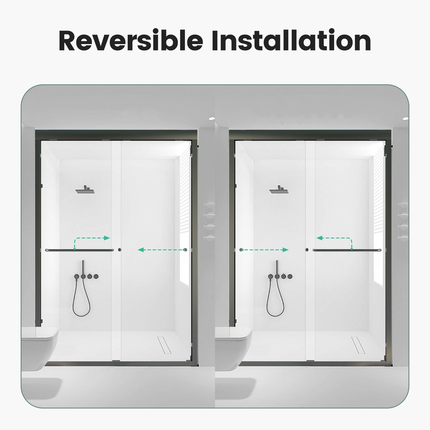 44 to 48 inch Adjustable Width Installation Guide for Framed Sliding Shower Door