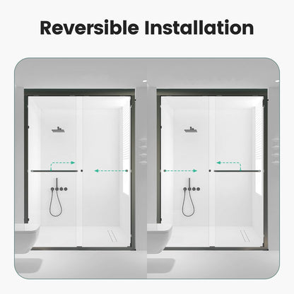 44 to 48 inch Adjustable Width Installation Guide for Framed Sliding Shower Door