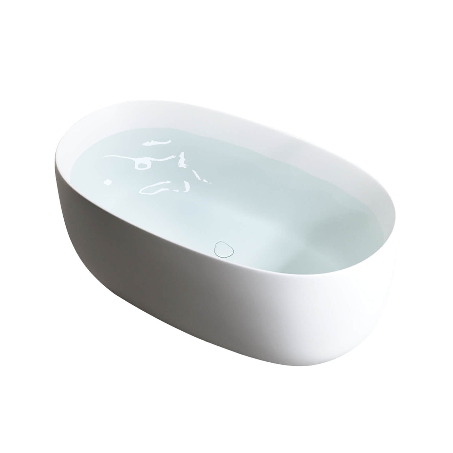 47 inch small freestanding bathtub designed for space saving luxury