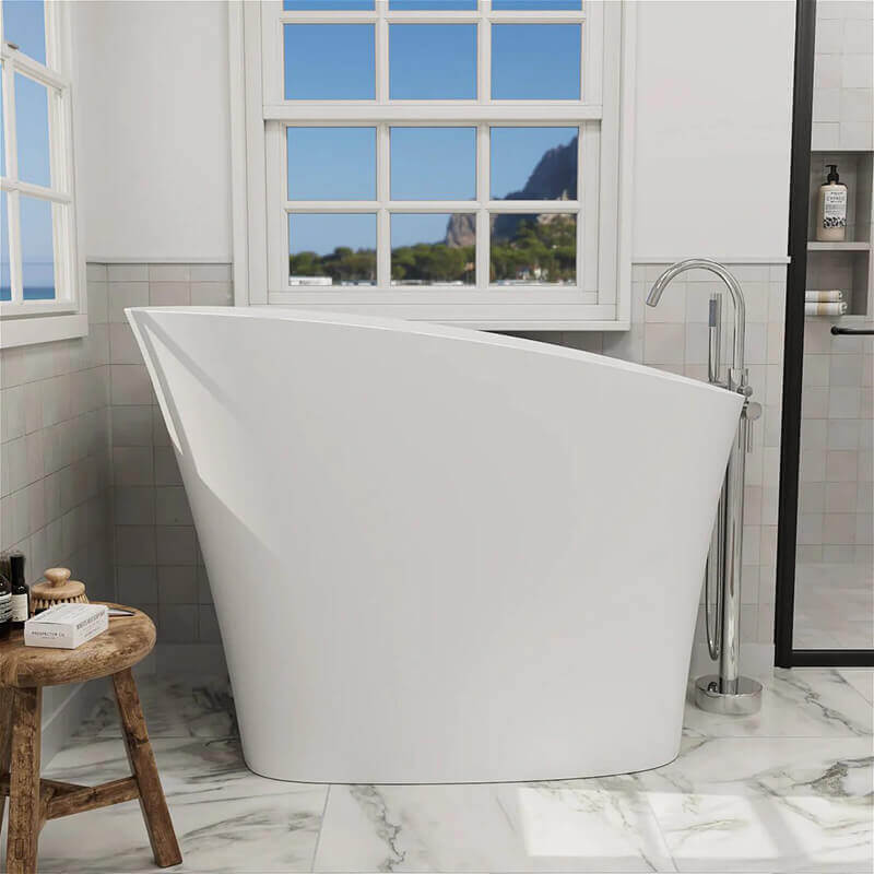 47_Single_Slipper_Freestanding_Japanese_Soaking_Bathtub_Solid_Surface_Stone_Resin_Tub_with_Built-in_Seat