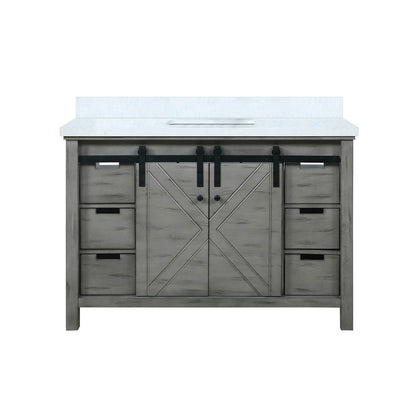 48&quot; Ash Gray Barn Bathroom Vanity with Quartz Countertop