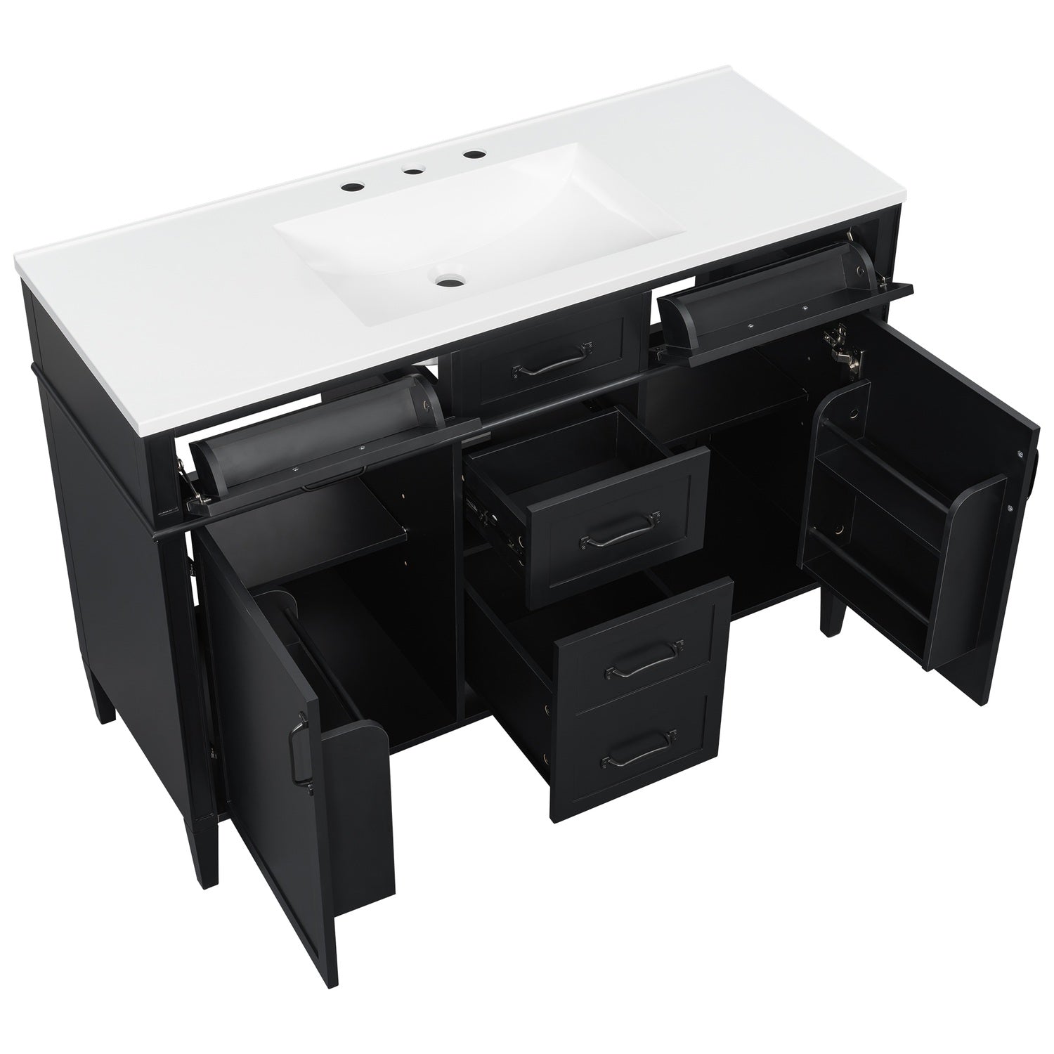 48 inch Bathroom Vanity with Ample Storage and Functional Design