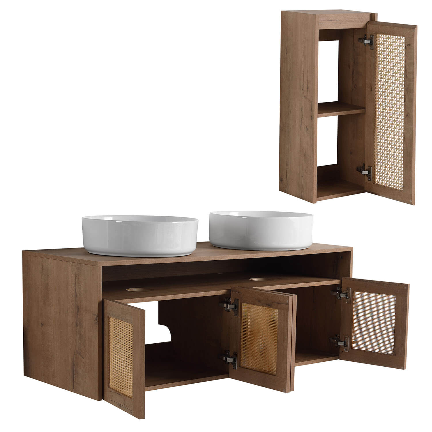 48 inch bathroom vanity storage space display