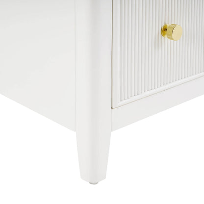 48 inch fluted bathroom vanity with foot