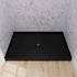 48 x 32 Inch Black Rectangle Shower Pan with Center Drain