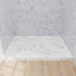 48 x 36 inch Marble Look Acrylic Shower Base, Square Outlet Center Drain