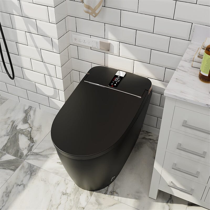 Giving Tree Elongated One-Piece Floor Mounted Smart Toilet with Remote Control and Automatic Cover