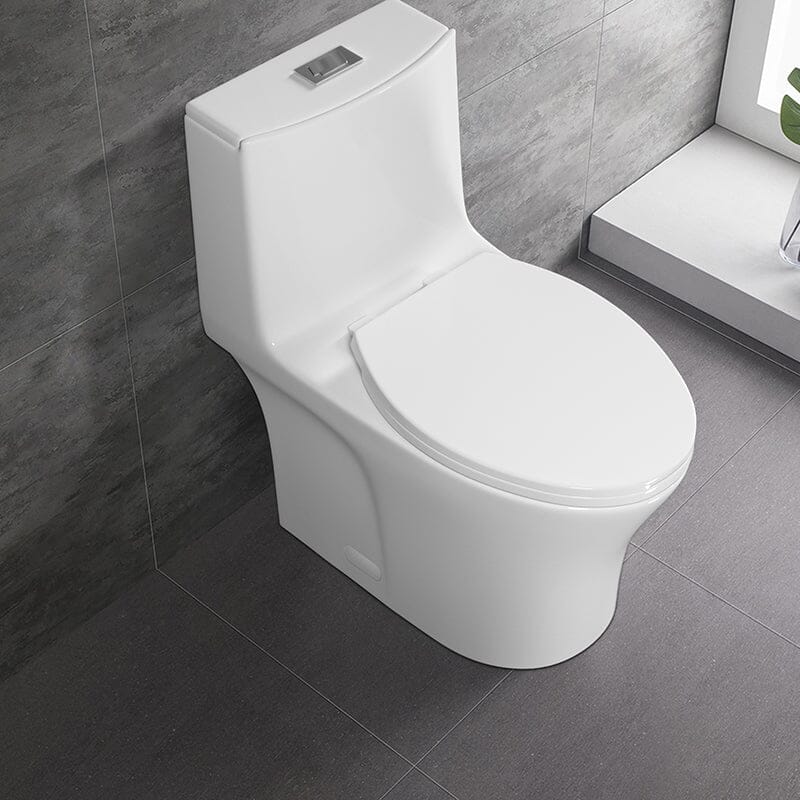 Giving Tree One-Piece Toilet 1.1GPF/1.6 GPF Siphon Jet Dual Flushing with Toilet Seat