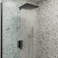 10" Wall Mount Square Shower Systems with Head Shower & Hand Shower Combo Set