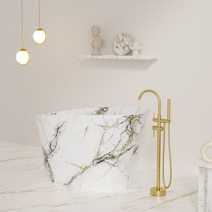 51 inch freestanding soaking tub for modern small bathroom upgrade