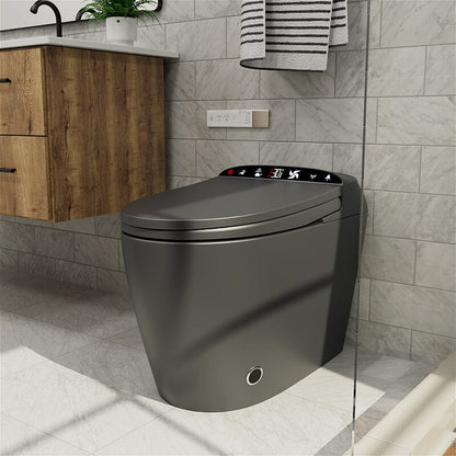 Giving Tree One-Piece Elongated Floor Smart Toilet with Remote Control and Automatic Cover