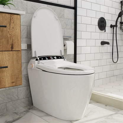 Giving Tree One-Piece Elongated Floor Smart Toilet with Remote Control and Automatic Cover
