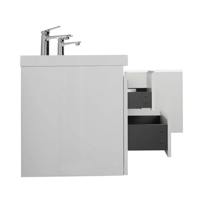 60 in double sink bathroom vanity with smooth drawer operation and generous storage space