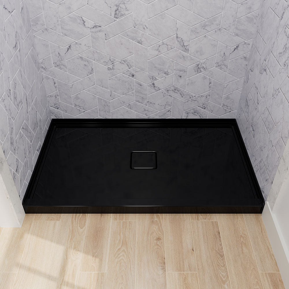 60x36 single threshold shower base for modern bathroom renovation projects