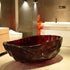 67 in Freestanding Red Crystal Bathtub