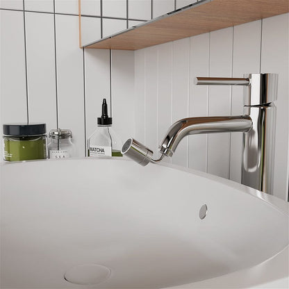 360° Rotating Faucet Extender Dual Function Splash Proof Bathroom Sink Faucet Aerator
