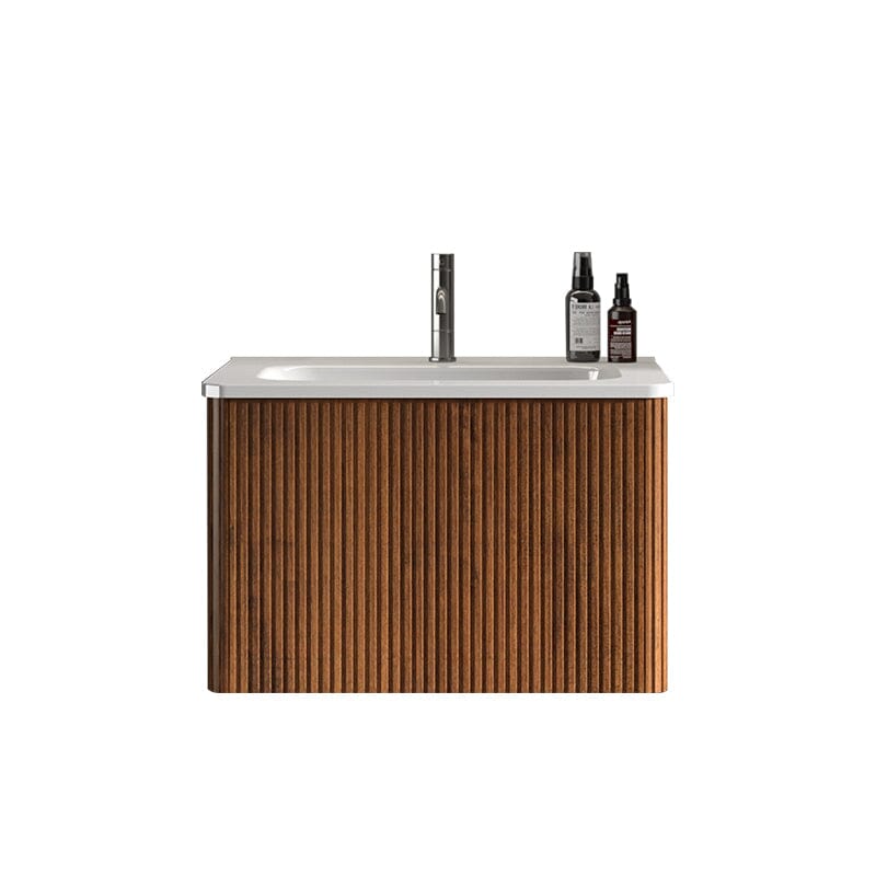 Giving Tree 24&quot; Wooden Striped Modern Bathroom Vanity with Sink, Wall-mounted