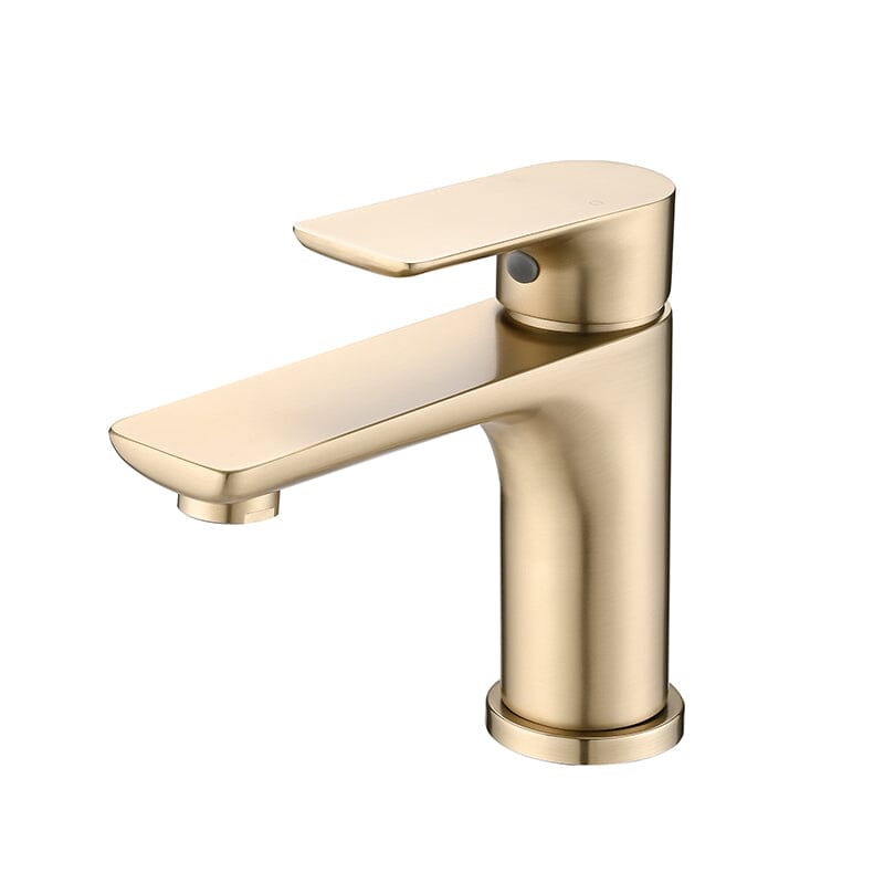 Modern Single Hole Bathroom Sink Faucet Single Handle Solid Brass