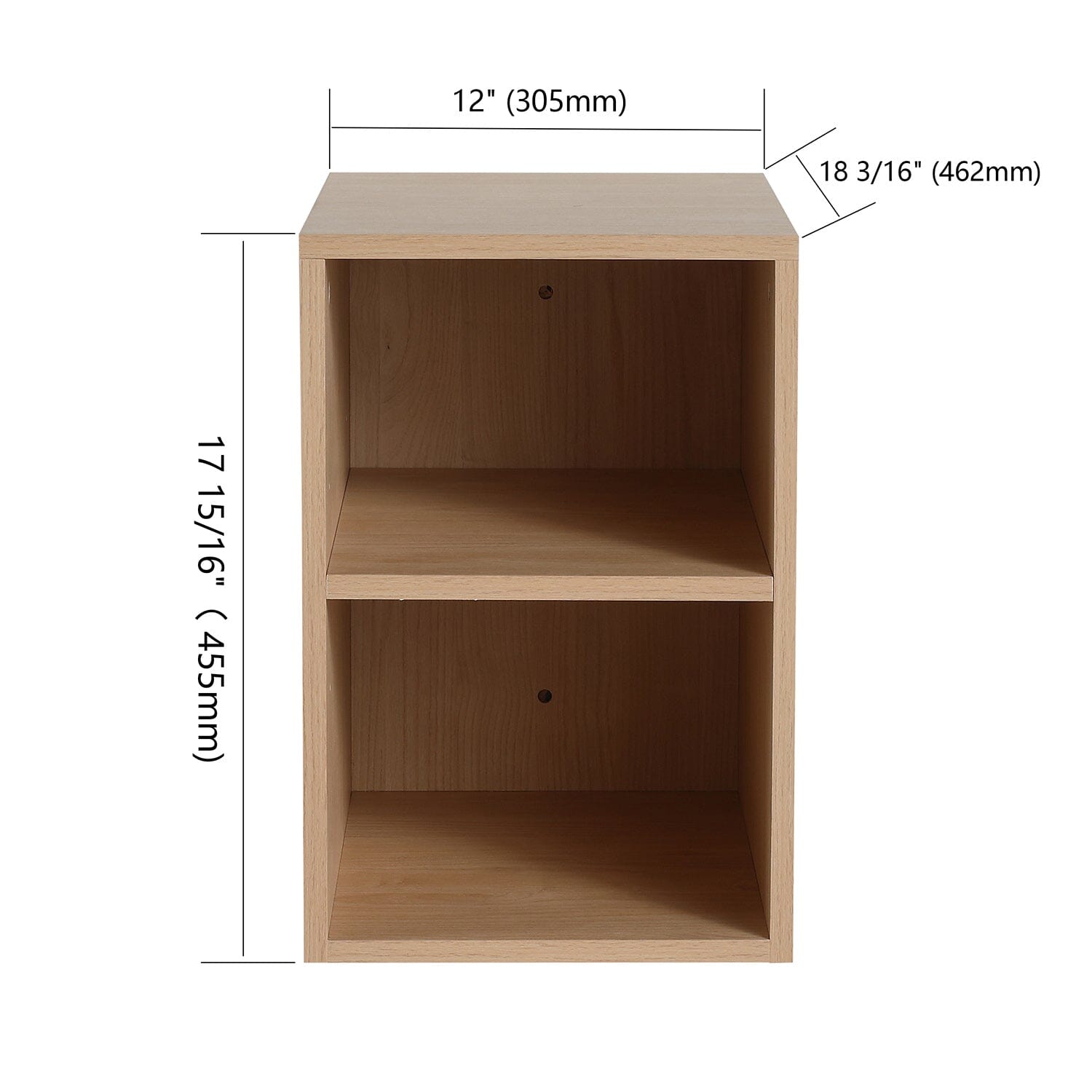 Giving Tree 12 Inch Double Layer Small Wall Mounted Storage Shelves for Small Bathroom
