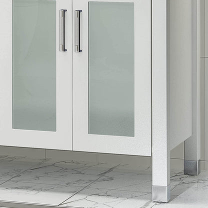 73 inch Oversized Double Sink Vanity with Marble Top Legs Detail