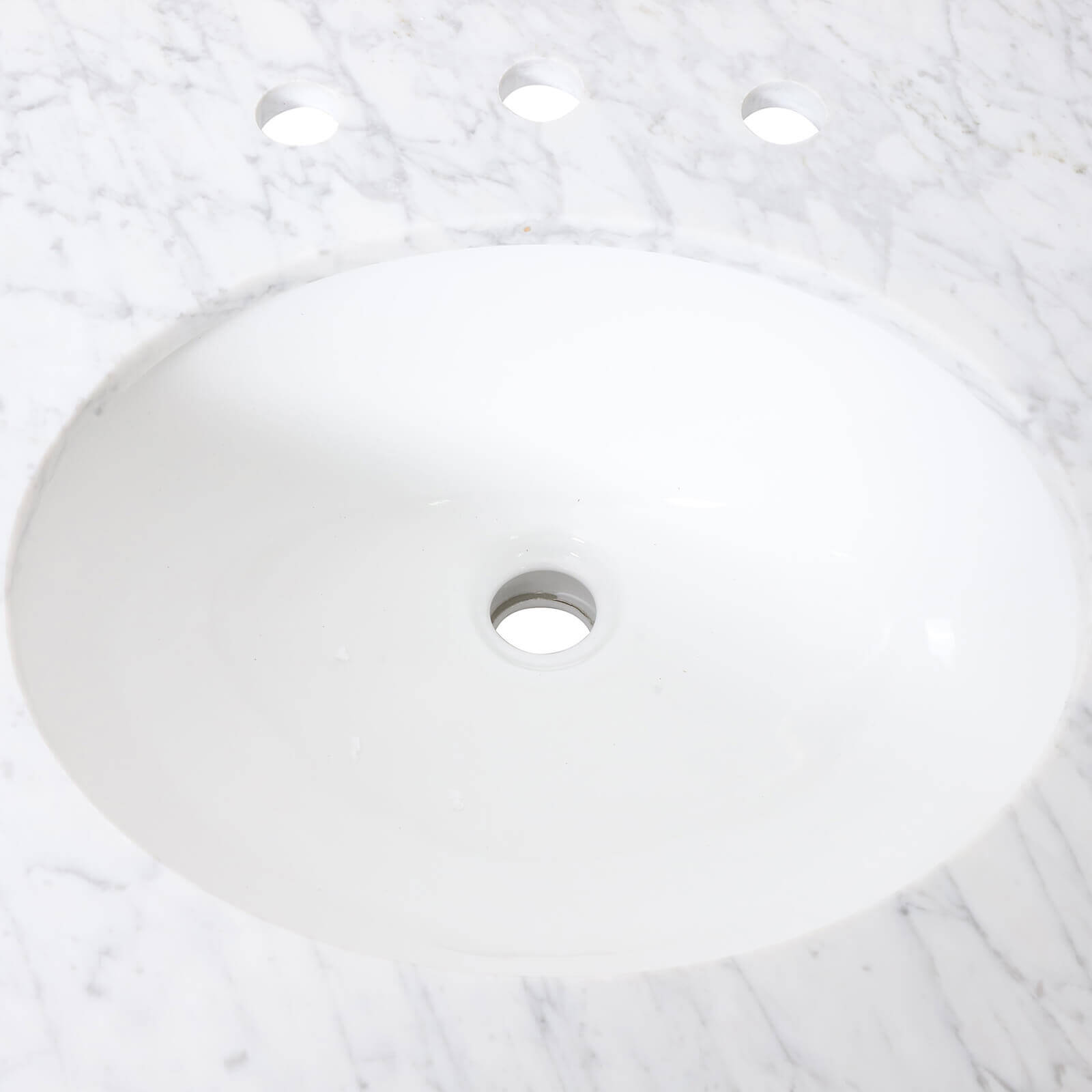 73 inch oversized double sink vanity with marble top round sink display