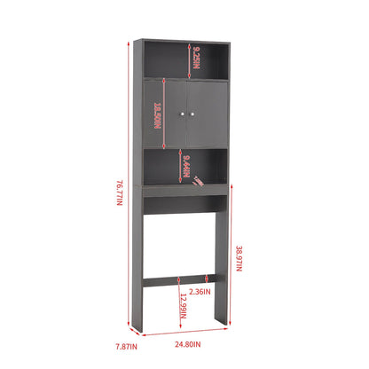 GIVING TREE Over The Toilet Storage Cabinet with Shelf and Double Doors