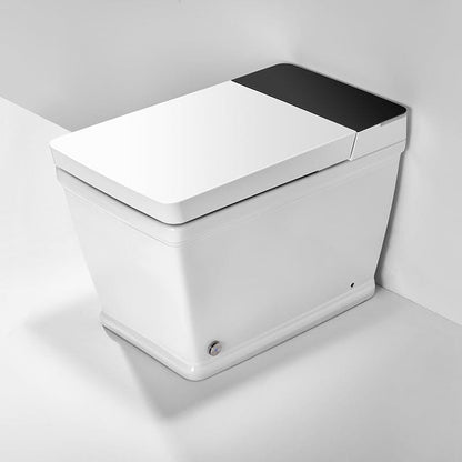 Modern Floor Mounted Square Smart Toilet with Remote Control and Automatic Cover