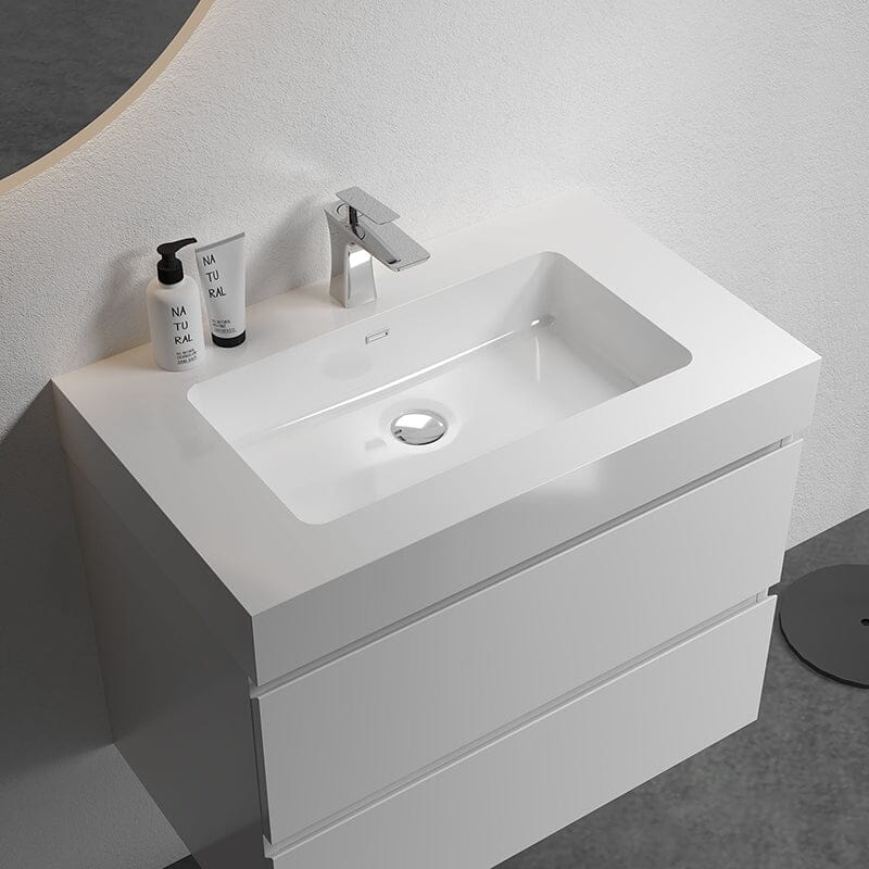 Wall-Mounted bathroom sink vanity unit