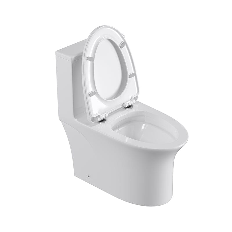 GIVINGTREE Modern Dual Flush Elongated Standard One Piece Toilet with Comfortable Seat Height