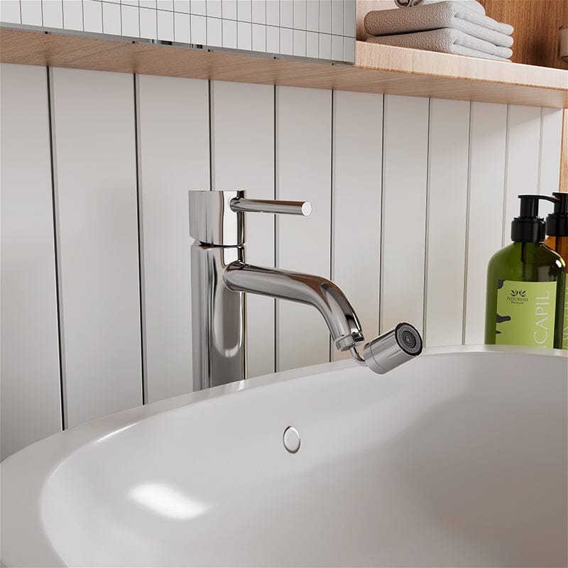 360° Rotating Faucet Extender Dual Function Splash Proof Bathroom Sink Faucet Aerator