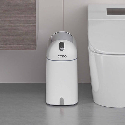 ABS automatic trash can with lid