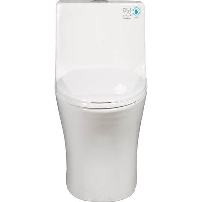ADA Height Dual Flush Ceramic One Piece Toilet